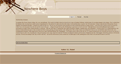 Desktop Screenshot of nowhereboys.com